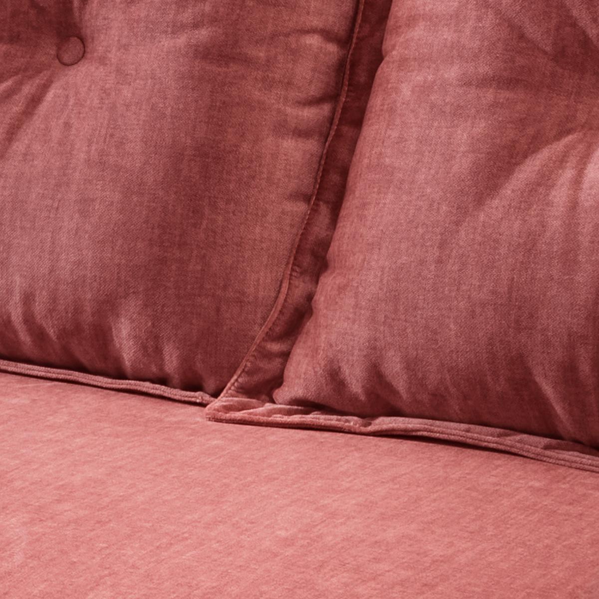 3-sitzer-sofa Baggio Koralle B: 236 Cm - Koralle/Buchefarben, MODERN, Textil (236/94/103cm) - Livetastic