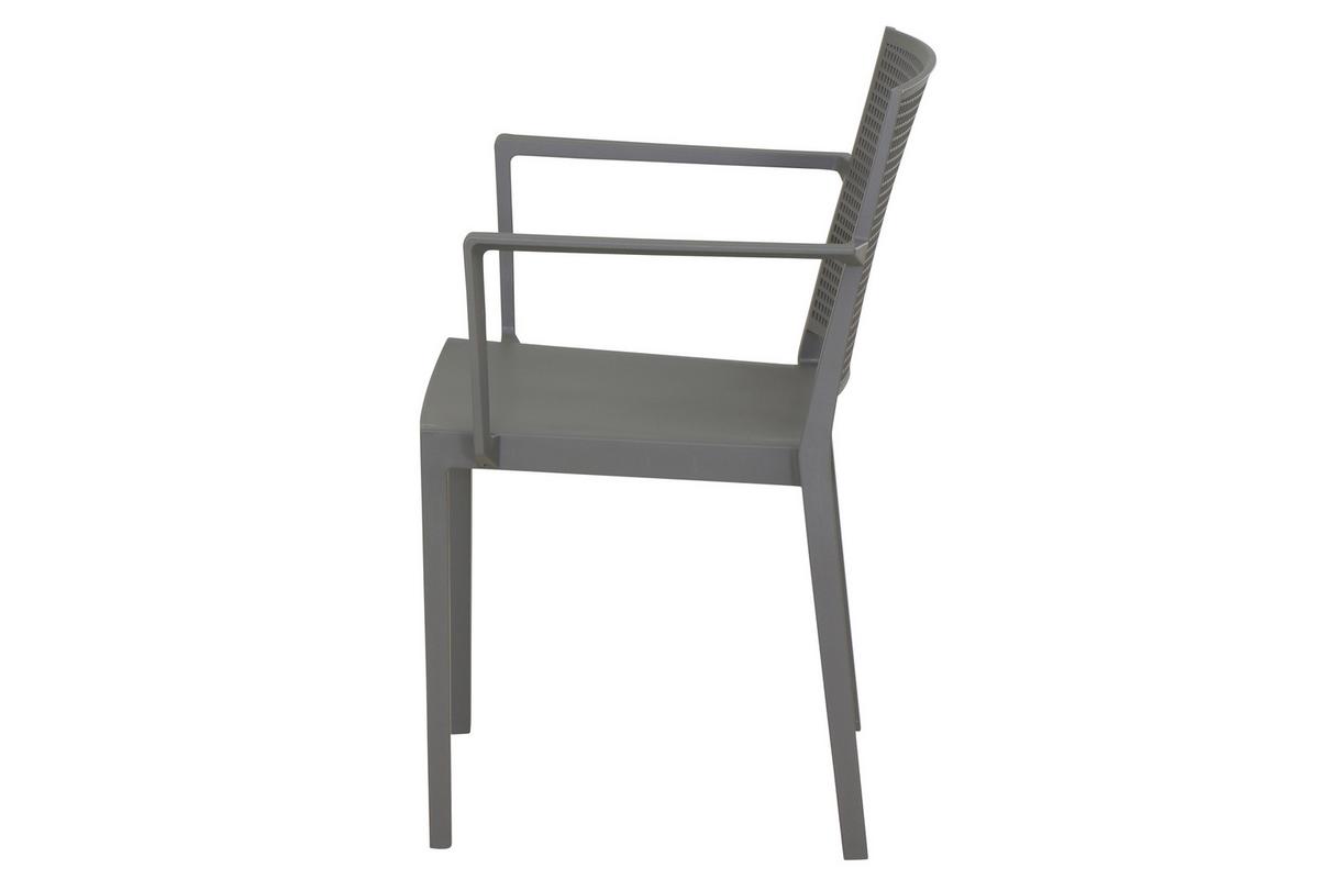 Stapelstuhl T20099 - Grau, Basics, Kunststoff (46/80/56cm) - Siena Garden