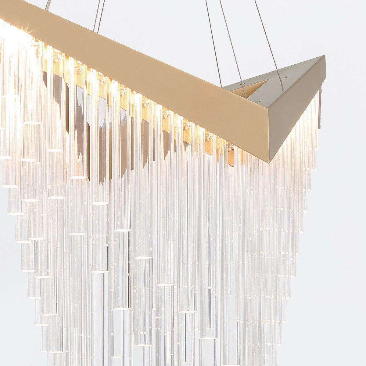Csillár Qn-Vivien-P-L-Bg - aranyszínű, Konventionell, műanyag/fém (40,5/119,4cm) - Elstead Lighting