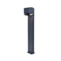Wegeleuchte Cypres Klar Anthrazit L: 13 cm - Klar/Anthrazit, Design, Glas/Metall (13/7/17,2cm)