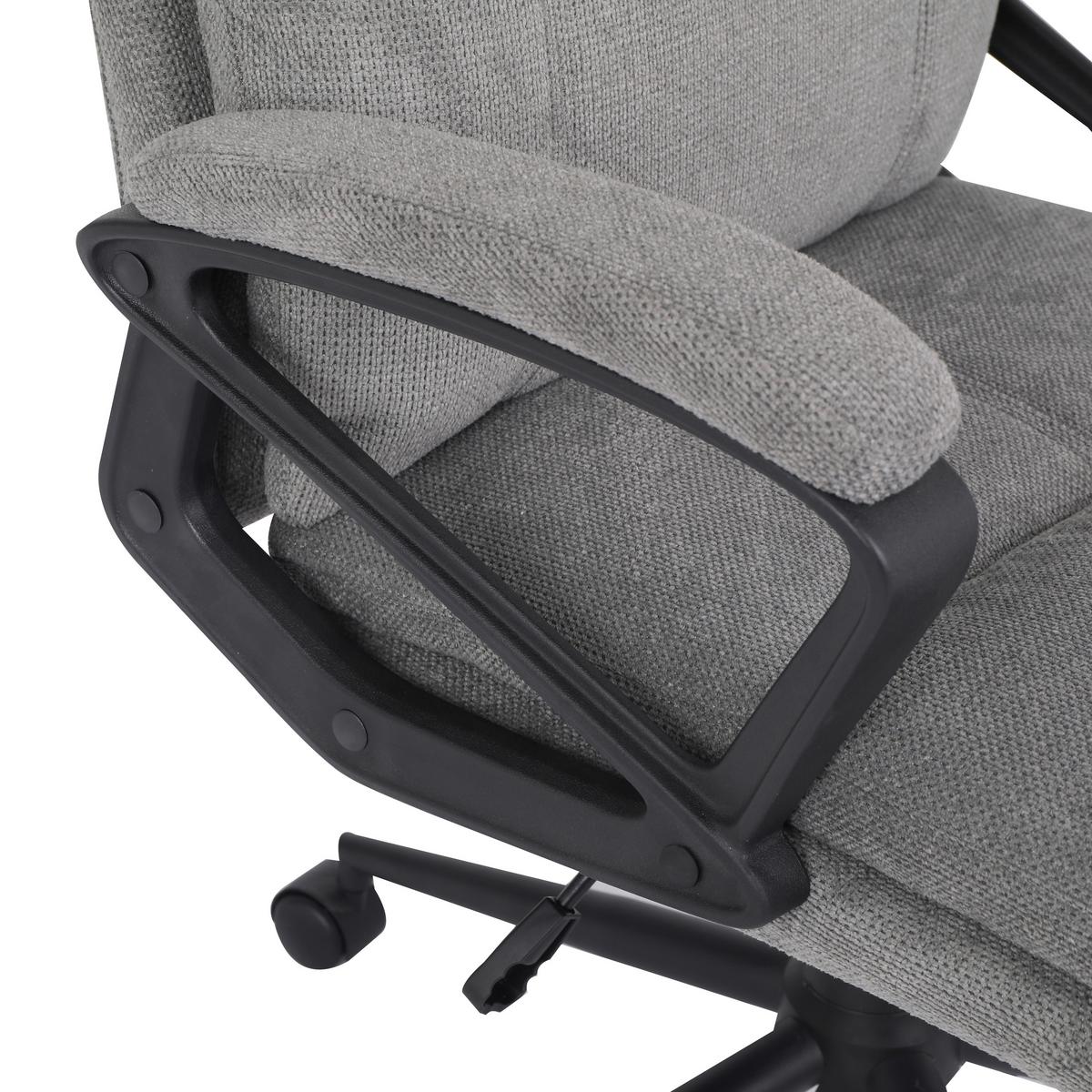 Chefsessel Anna 2 - Schwarz/Grau, MODERN, Holz/Kunststoff (63/122/68cm)