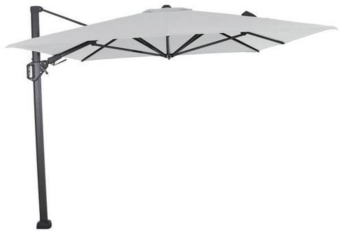 Ampelschirm Sunset N+ BxHxT 350x 252x260 cm Anthrazit/Grau - Anthrazit/Grau, KONVENTIONELL, Textil/Metall (350/260cm) - Siena Garden