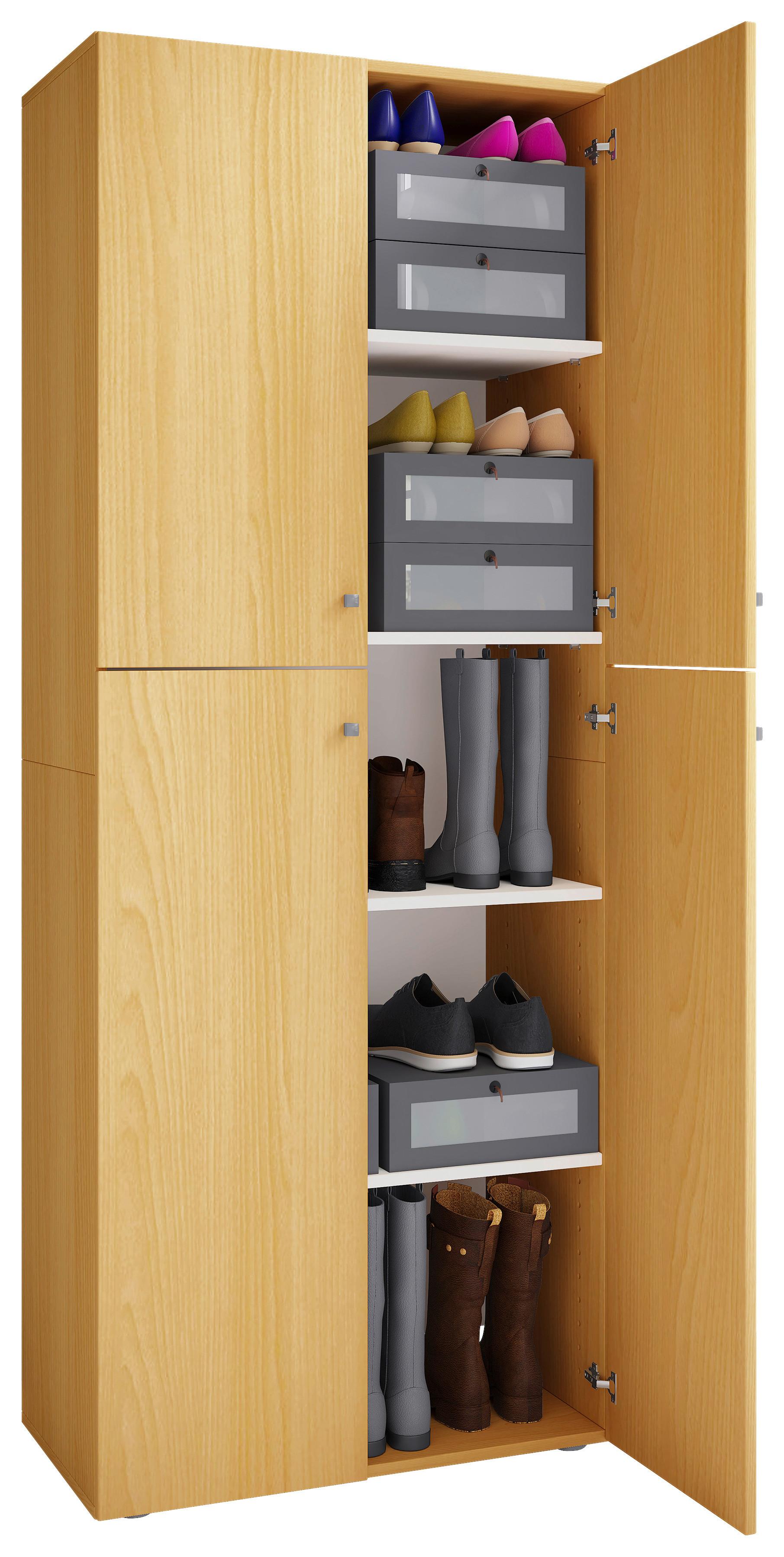 Aktenschrank Lona Buche Dekor B 70cm - Buchefarben, KONVENTIONELL, Holzwerkstoff (70/182/37cm) - MID.YOU
