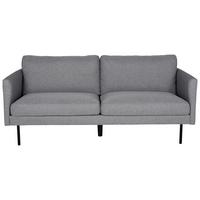 2-Sitzer-Sofa Zoom - Schwarz/Grau, Design, Textil/Metall (180/78/80cm) - Livetastic