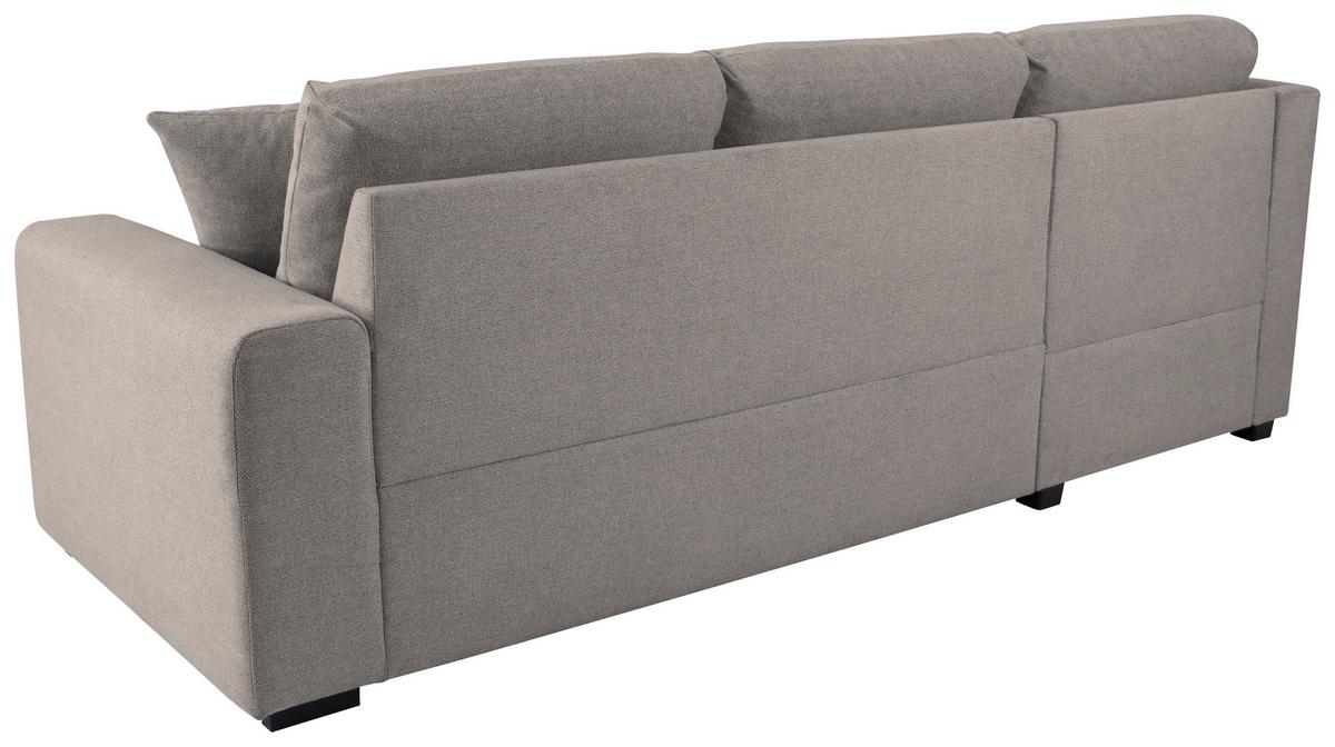 Ecksofa Lukas Graubraun S: 158x239 Cm - Graubraun, Trend, Textil (158/239cm)