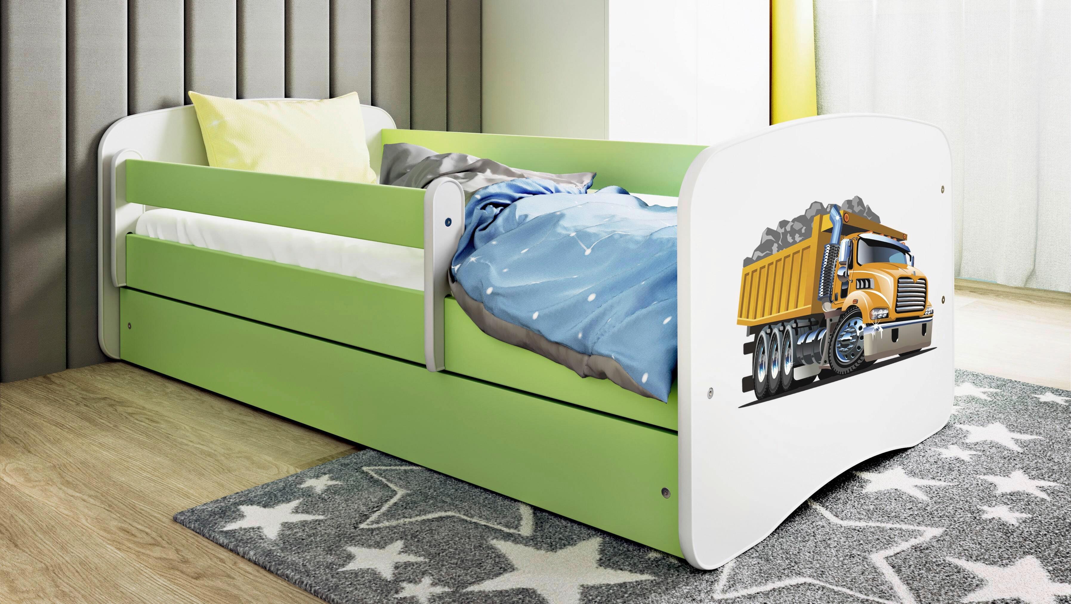 Kinder-/Juniorbett Babydreams inkl. Matratze 80x160 - Birkefarben/Weiß, MODERN, Holz/Holzwerkstoff (80/160cm) - MID.YOU