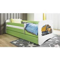 Kinder-/Juniorbett Babydreams inkl. Matratze 80x160 - Birkefarben/Weiß, MODERN, Holz/Holzwerkstoff (80/160cm) - MID.YOU