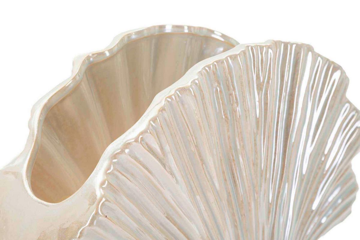 Vase Perly Pot Perlmutt B: 35,5 cm - Perlmutt, Basics, Keramik (35,5/27/11,5cm)