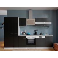 Küchenblock Malia Küchenblock 310 cm - Schwarz/Graphitfarben, Basics, Holzwerkstoff (310cm) - Respekta