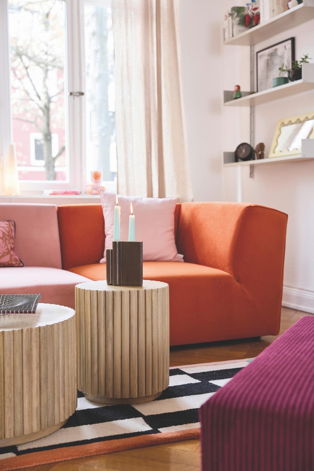 COUCHTISCH Mangoholz B: 55cm - Naturfarben, Design, Holz (55/55/34cm) - MID.YOU