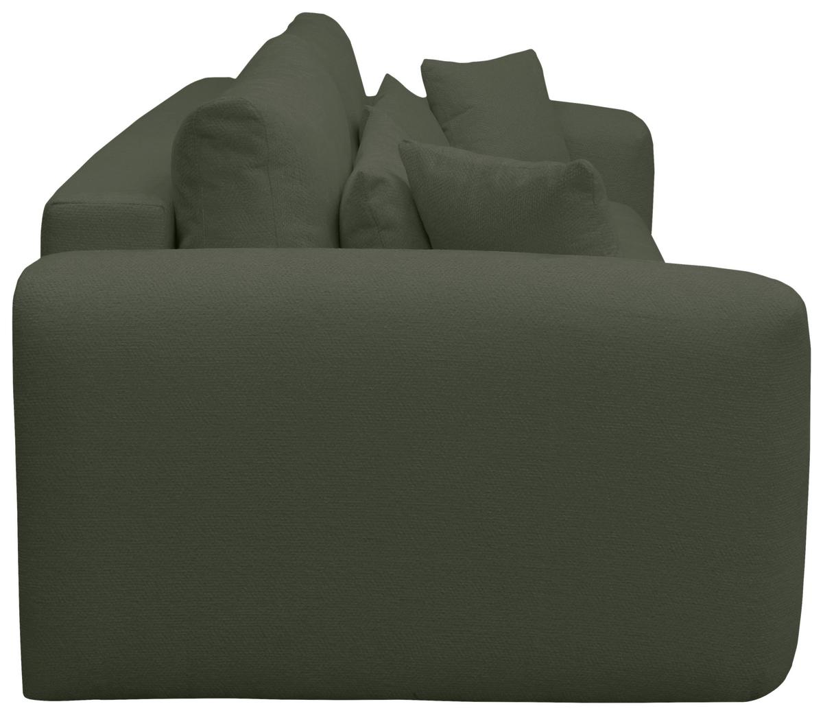 Schlafsofa Supra, Grün B: 245 Cm - Schwarz/Grün, Design, Holz/Textil (245/90/117cm) - MID.YOU