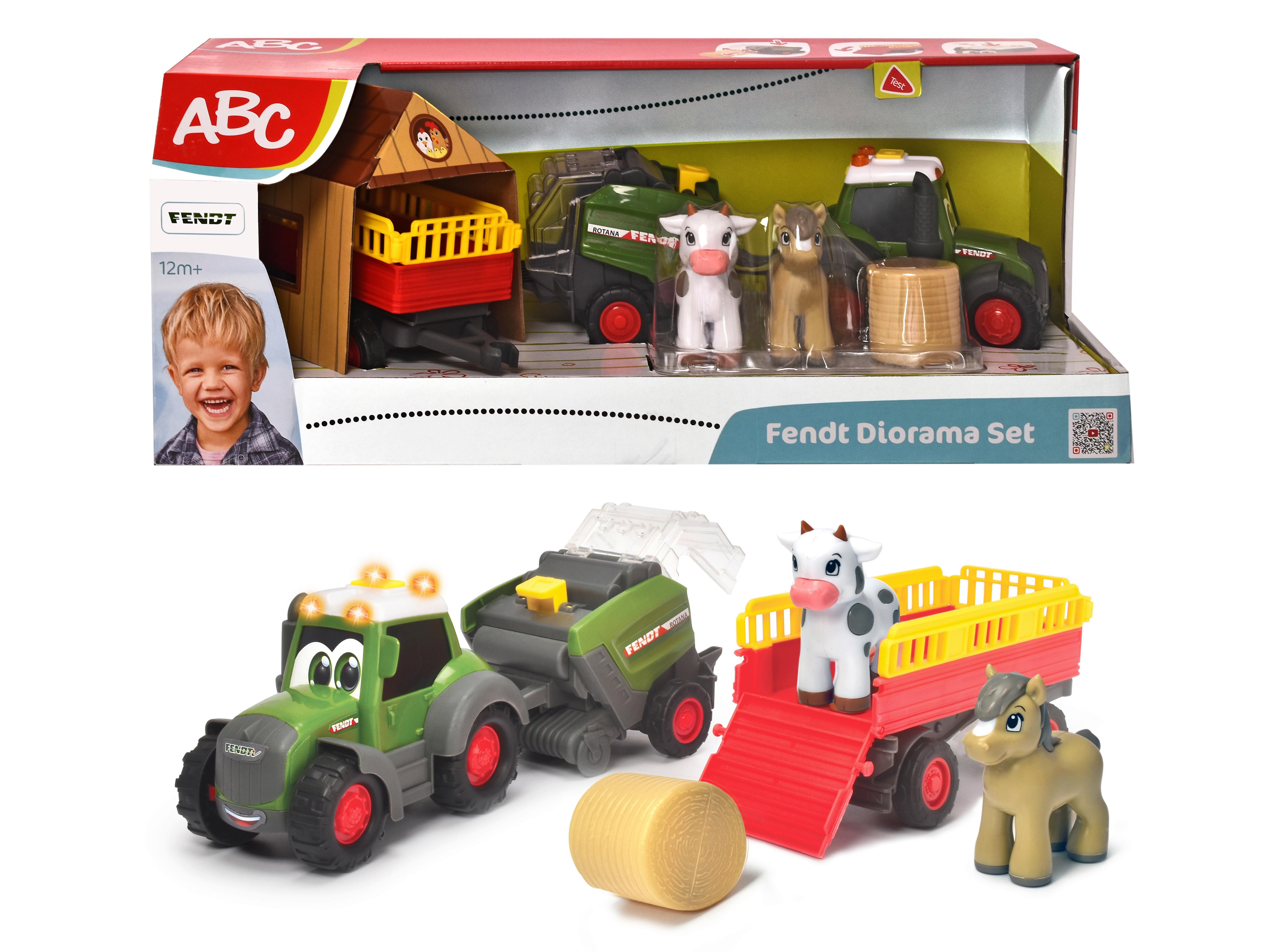 Kindertraktor Abc Fendti Farm Life Set - Multicolor, Basics, Kunststoff (18/44,50/17cm) - Simba