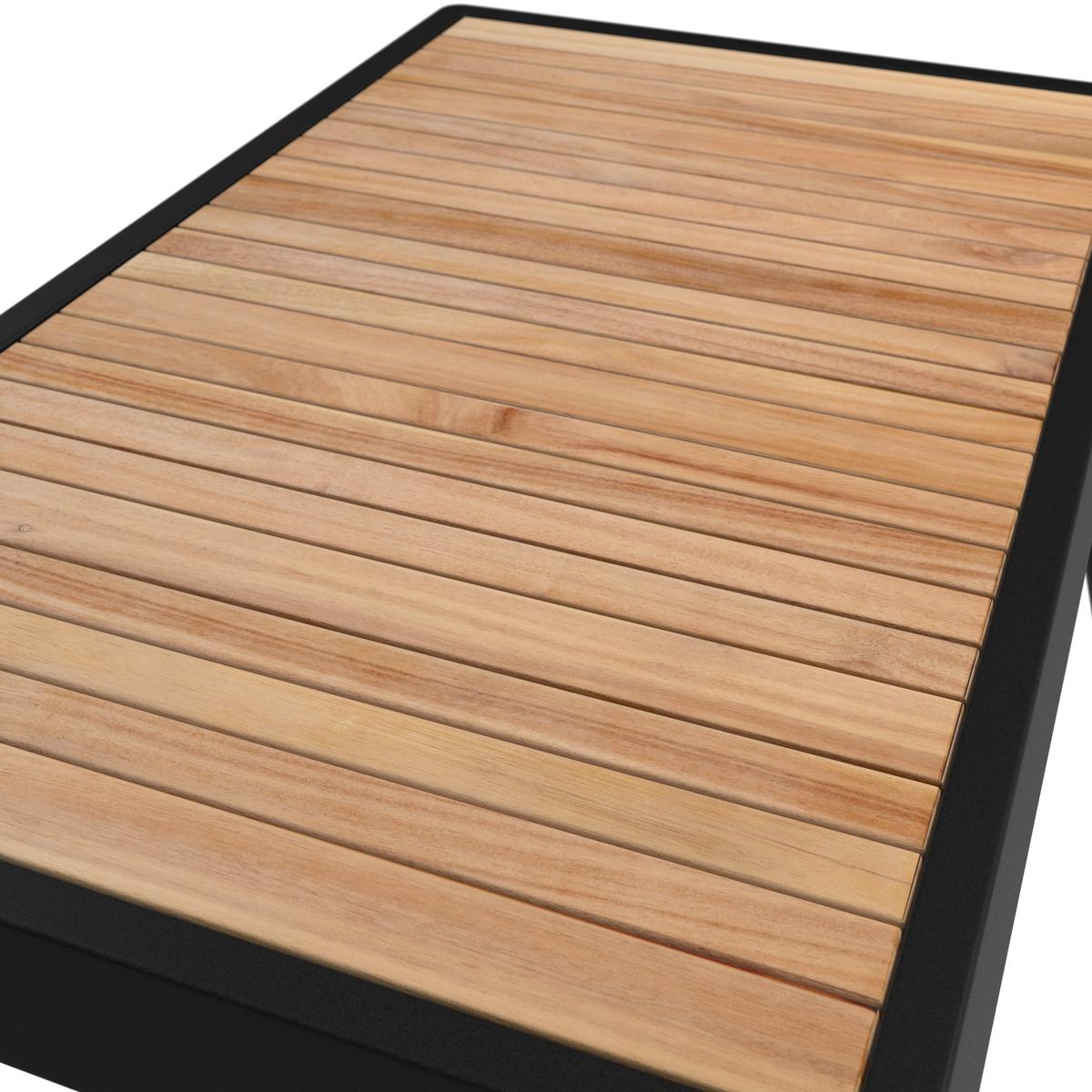 Loungegarnitur 3-Tlg Korsika Holz/Metall/Textil mit Kissen - Anthrazit/Grau, MODERN, Holz/Textil - Beldano