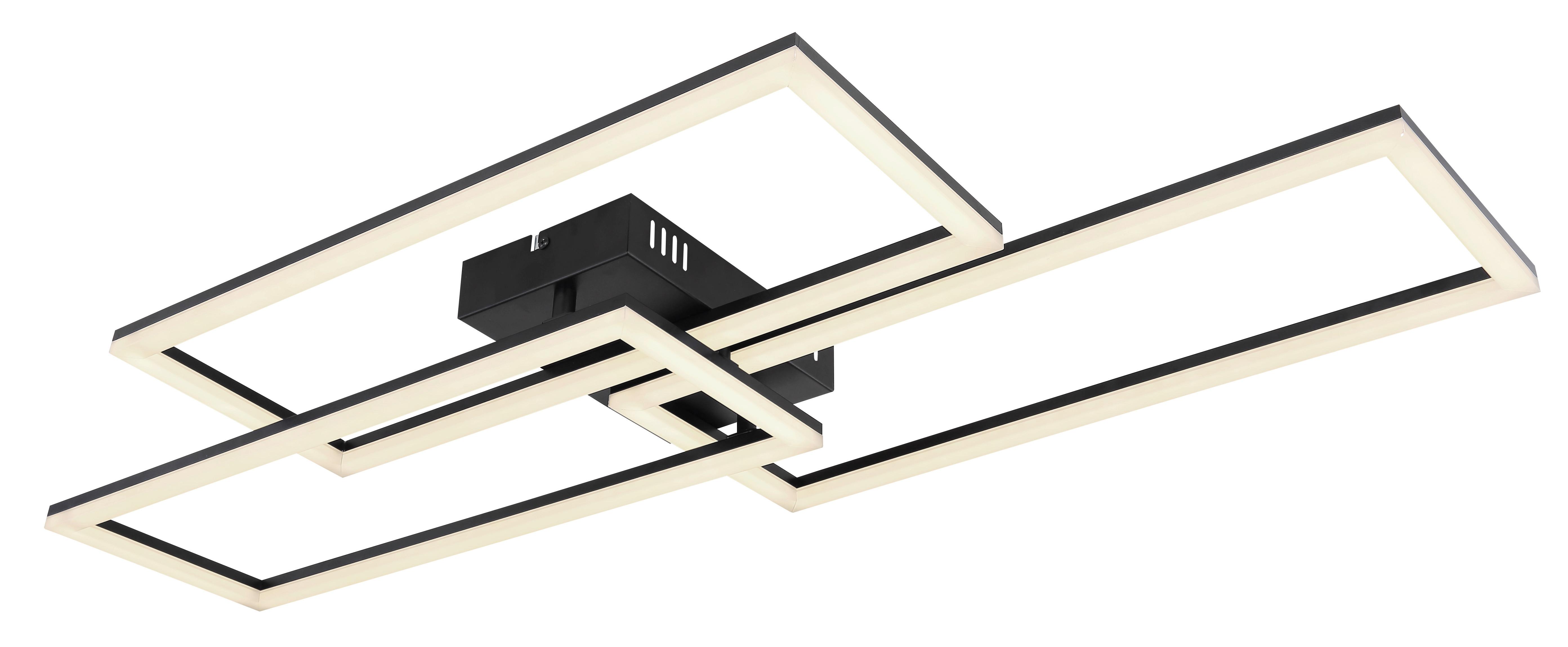 Led Mennyezeti Lámpa 67247-58sh - fekete/opál, Design (90/40/8cm) - Globo