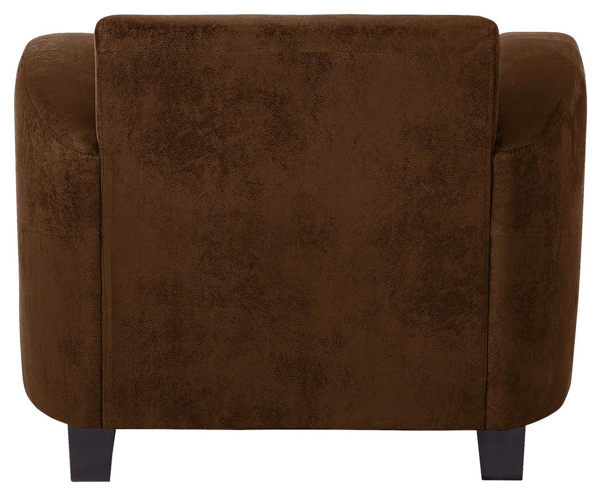 Sitzgarnitur Antis Braun B: 92 Cm - Dunkelbraun/Braun, Design, Textil (92/80/89cm) - Livetastic