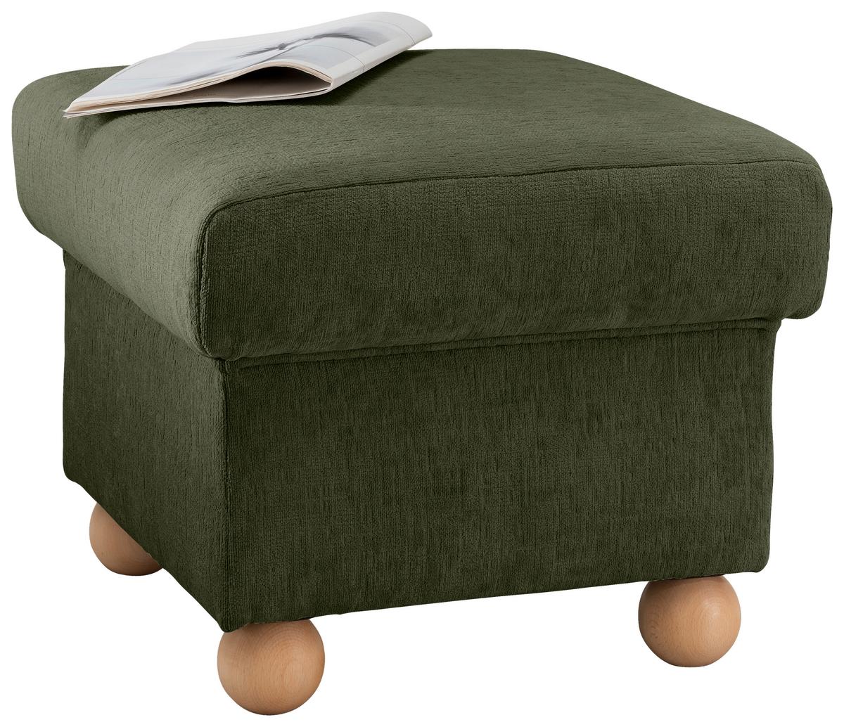 Hocker Torello Grün B: 56cm - Wildeiche/Grün, KONVENTIONELL, Textil (56/46/56cm) - Livetastic