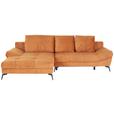 Ecksofa Mia - Gelb/Goldfarben, MODERN, Holz/Holzwerkstoff (187/301cm) - Luca Bessoni