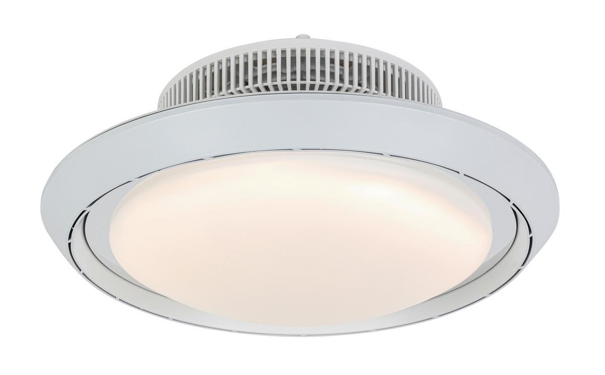 Deckenventilator Carolin - Chromfarben/Weiß, Basics, Kunststoff (42/18cm) - Luca Bessoni