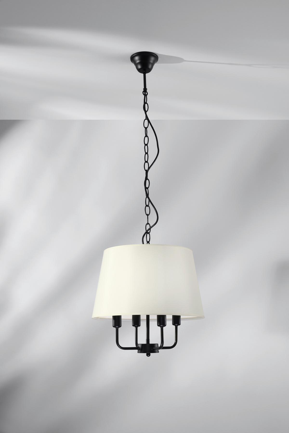 Pendelleuchte 31-01368 Pasteri - Goldfarben/Schwarz, KONVENTIONELL, Metall (37,5/37,5/110cm)