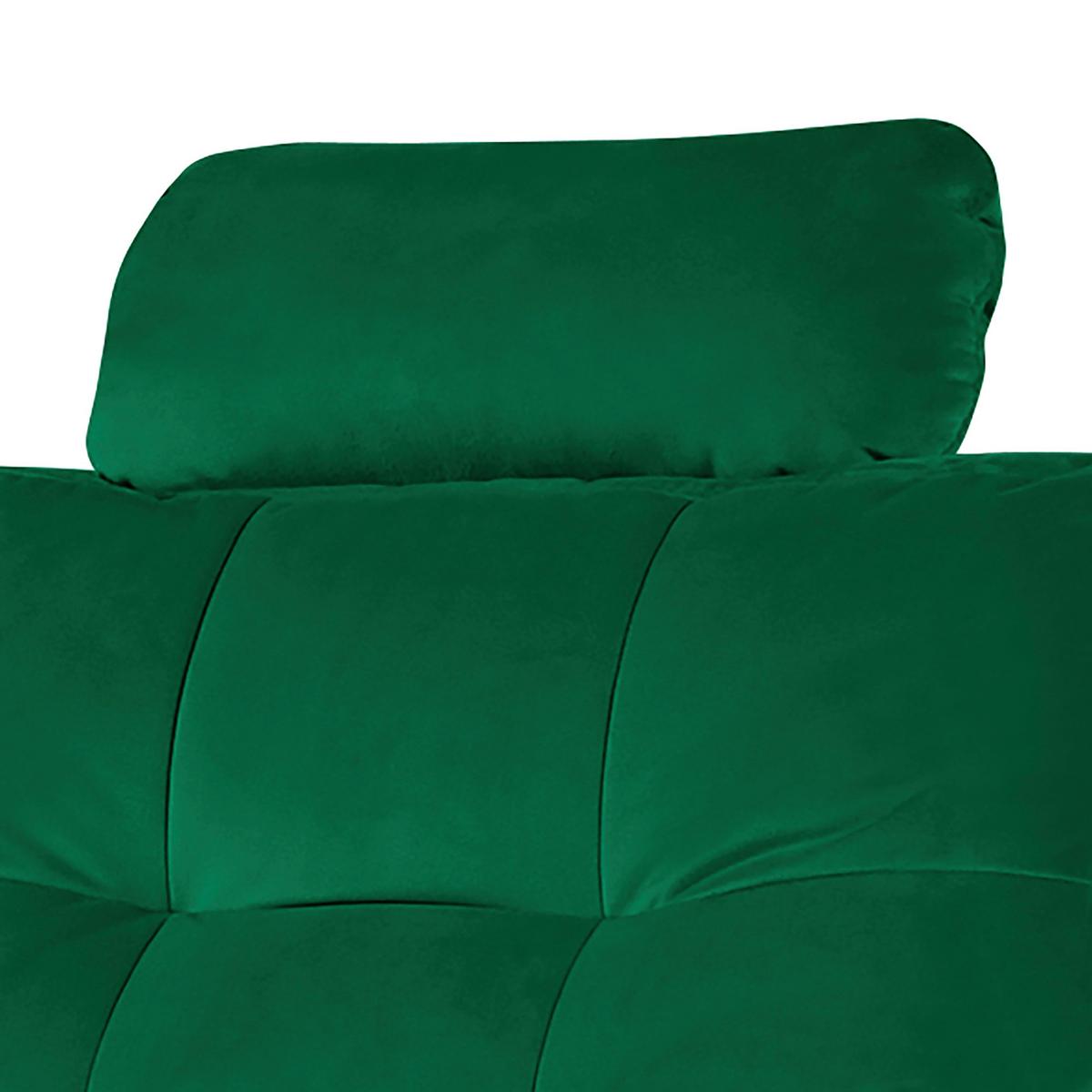 Kopfstütze Nordic, Dunkelgrün B: 43 cm - Dunkelgrün, Design, Textil (43/18/15cm) - Livetastic