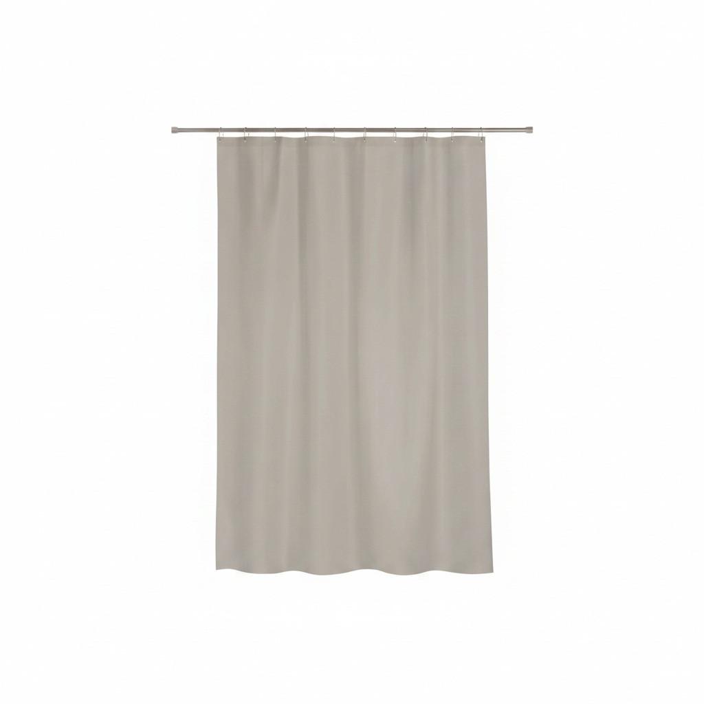 Duschvorhang in Taupe antibakteriell - Taupe, Basics, Textil (180/200cm) - MSV