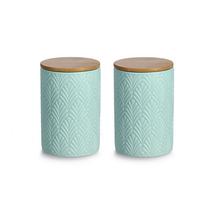 VORRATSDOSENSET Mintgrün, D/H: ca. 10x15 cm - Mintgrün, Basics, Keramik (10/15cm) - Zeller Present