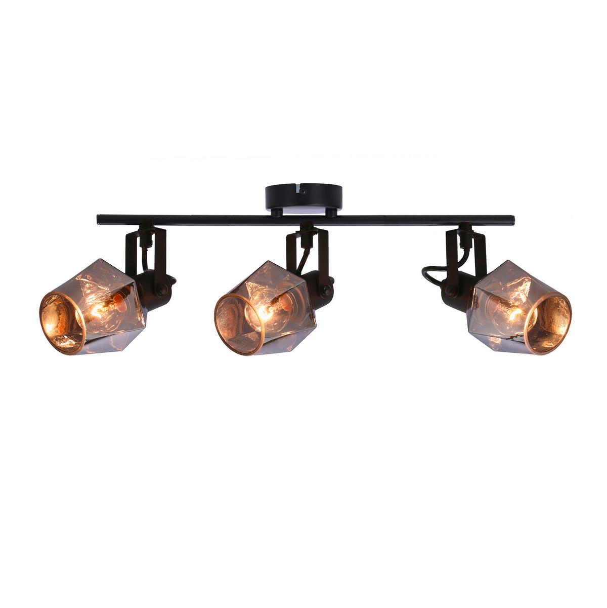 Strahler 93-13378 Randi - Schwarz, Design, Glas/Metall (62/9/22cm)