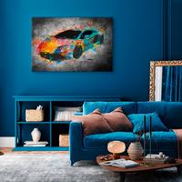 Leinwandbild Aerodynamics Multicolor B: 120 Cm - Multicolor, Basics, Holz/Textil (120/80/1,2cm) - artgeist