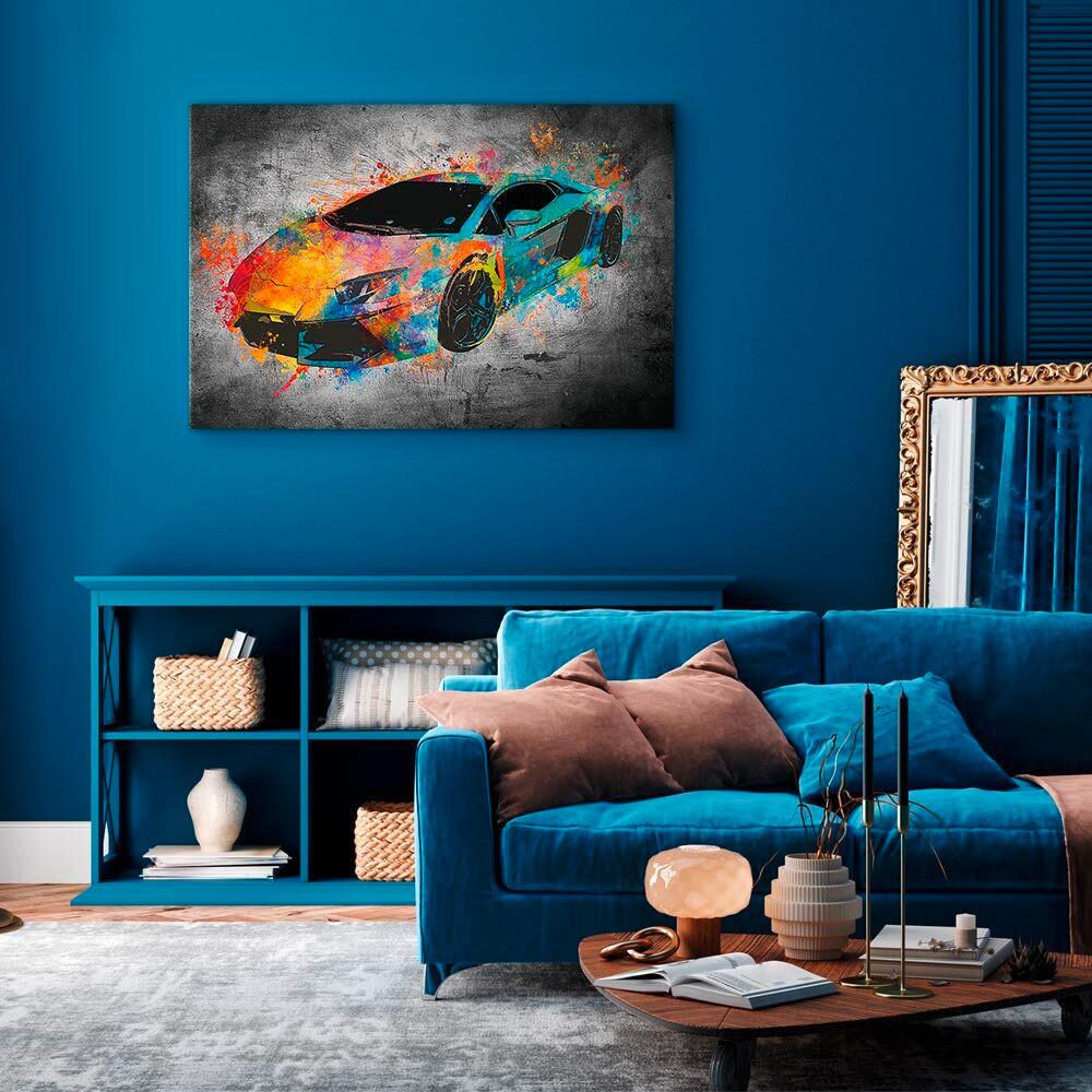 Leinwandbild Aerodynamics Multicolor B: 120 Cm