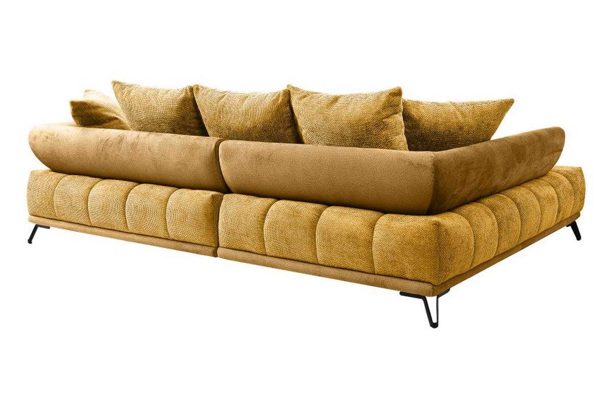 LARGO, levá, curry žlutá, potřeba šířky dveří 90 cm - curry žlutá/černá, Moderní, kov/textil (184/262cm)