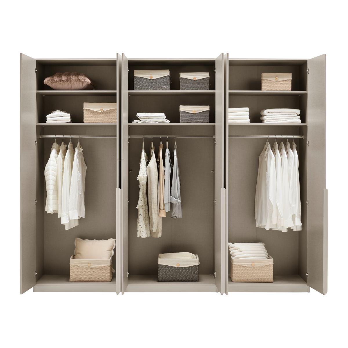 Skriňa s posuvnými dverami BRIONA, dekor šampanská - šampanská, Konventionell, kov/kompozitné drevo (271/229/54cm) - Premium Living