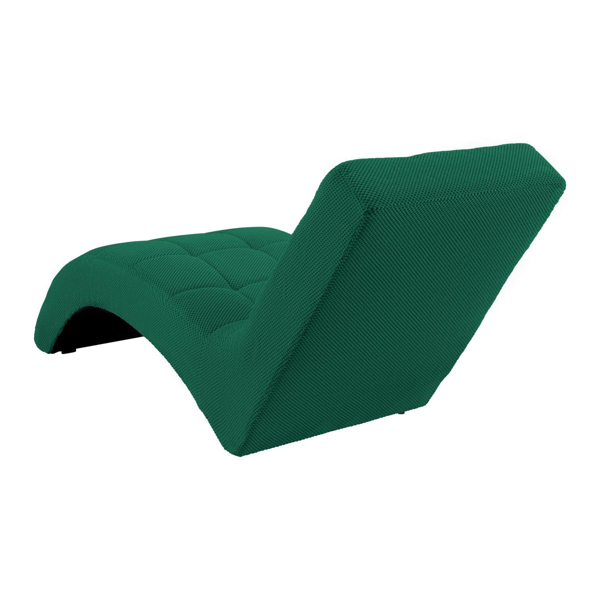 Relaxační válenda LAVANDA, tmavě zelená, max. 120 kg - černá/tmavě zelená, Moderní, textil/plast (68/80/167cm) - Mömax