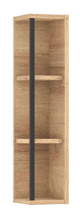 Regál Bavelli -Exklusiv- - barvy dubu, Konvenční, kompozitní dřevo (15/70/20cm)