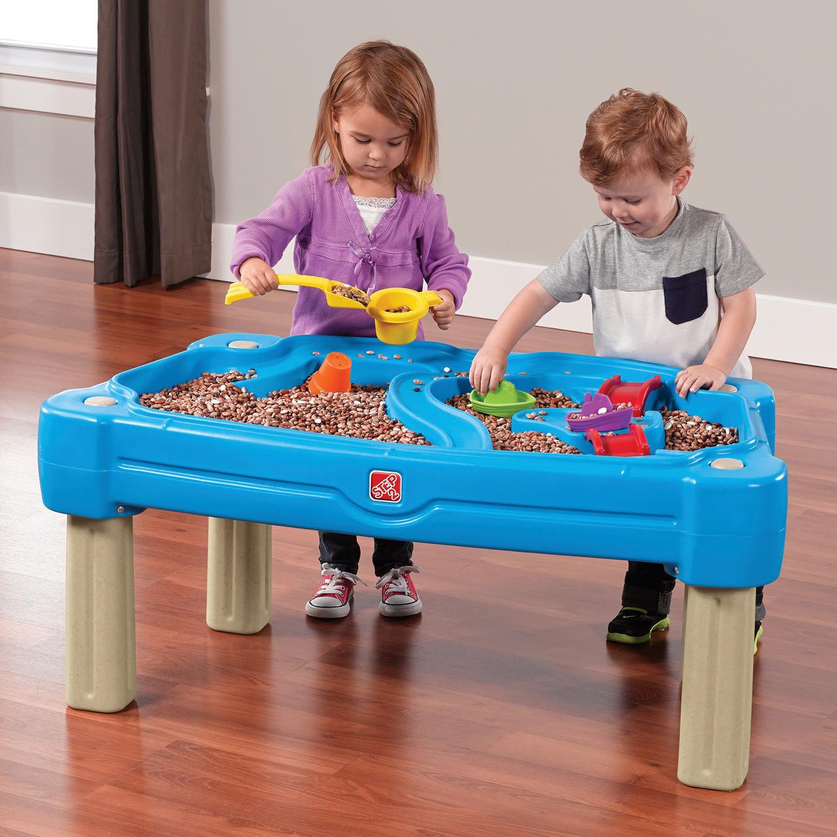 Hrací stolík CASCADING COVE - modrá/zelená, Modern, plast (108/58,5/61cm)