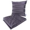 Zierkissen + Kuscheldecke Set Paulina, Graphitfarben - Graphitfarben, KONVENTIONELL, Textil (130/170/1,7cm)