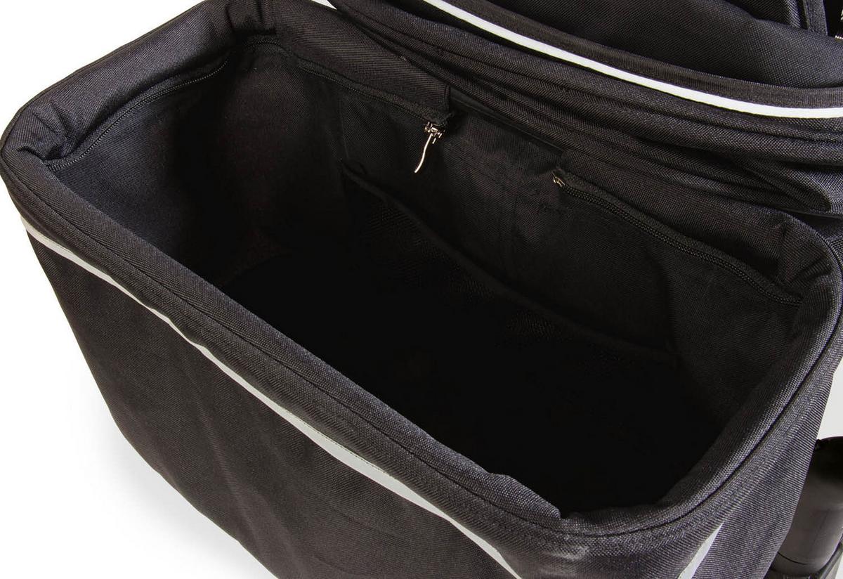 Bollerwagen 2 in 1 Kinder- und Bollerwagen - Schwarz, Basics, Kunststoff/Textil (120/65/105cm) - Pinolino