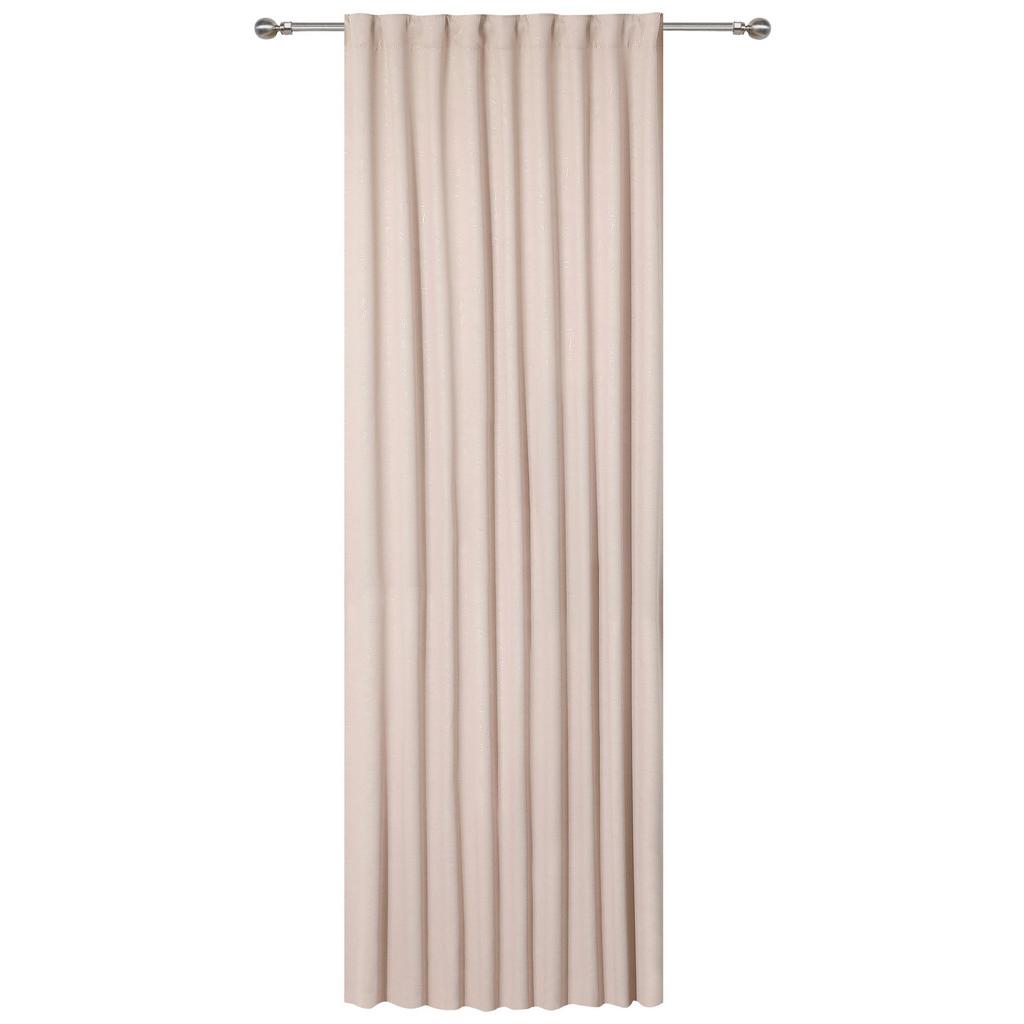 Verdunklungsvorhang für Stange & Schiene Vera 140x245cm Beige
