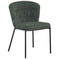 ŽIDLE EMILY - černá/zelená, Lifestyle, kov/dřevo (55/79/59cm) - Mömax