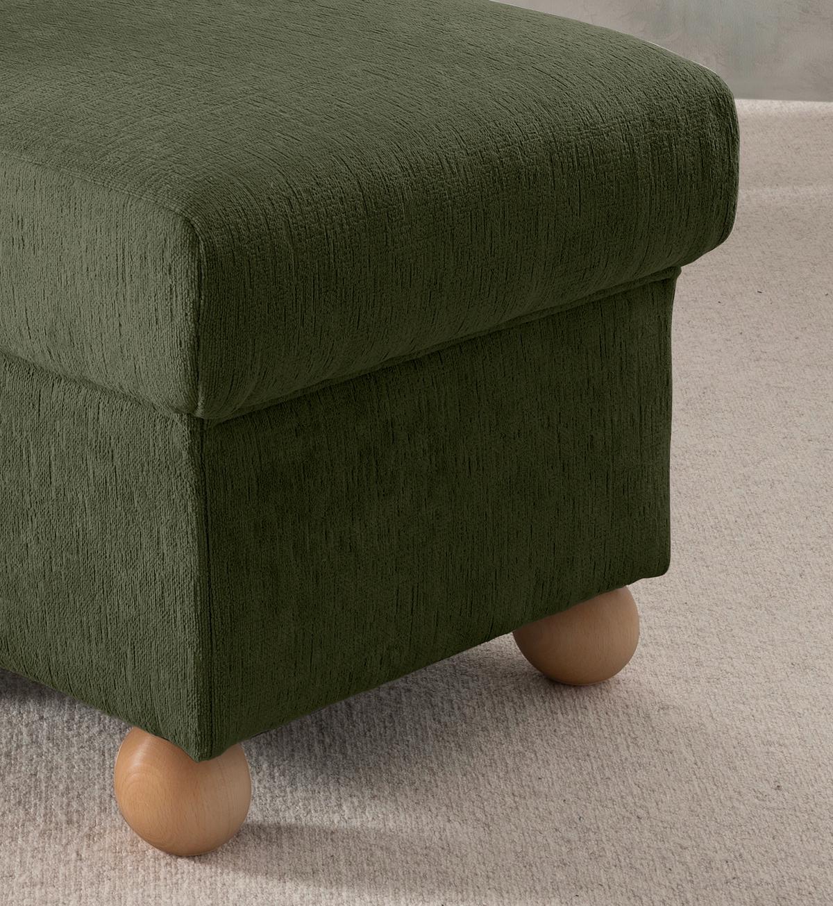 Hocker Torello Grün B: 56cm - Wildeiche/Grün, KONVENTIONELL, Textil (56/46/56cm) - Livetastic