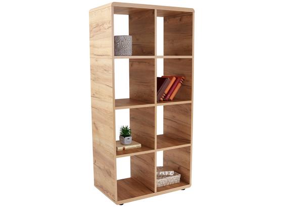 Regal Fontana - Eichefarben/Schwarz, MODERN, Holzwerkstoff (73,2/145/35cm) Regal Fontana - Eichefarben/Schwarz, MODERN, Holzwerkstoff (73,2/145/35cm)