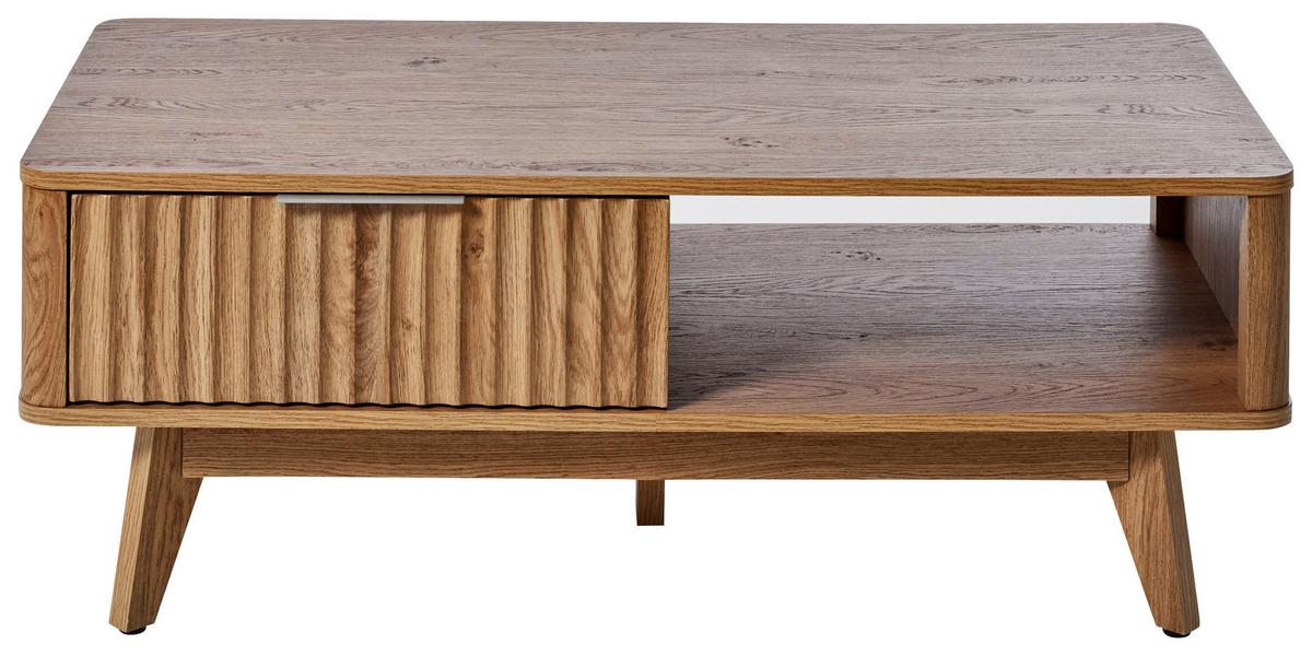 Couchtisch Wave Coffee Sk - Eichefarben, MODERN, Holzwerkstoff (110/55/44cm) - Livetastic
