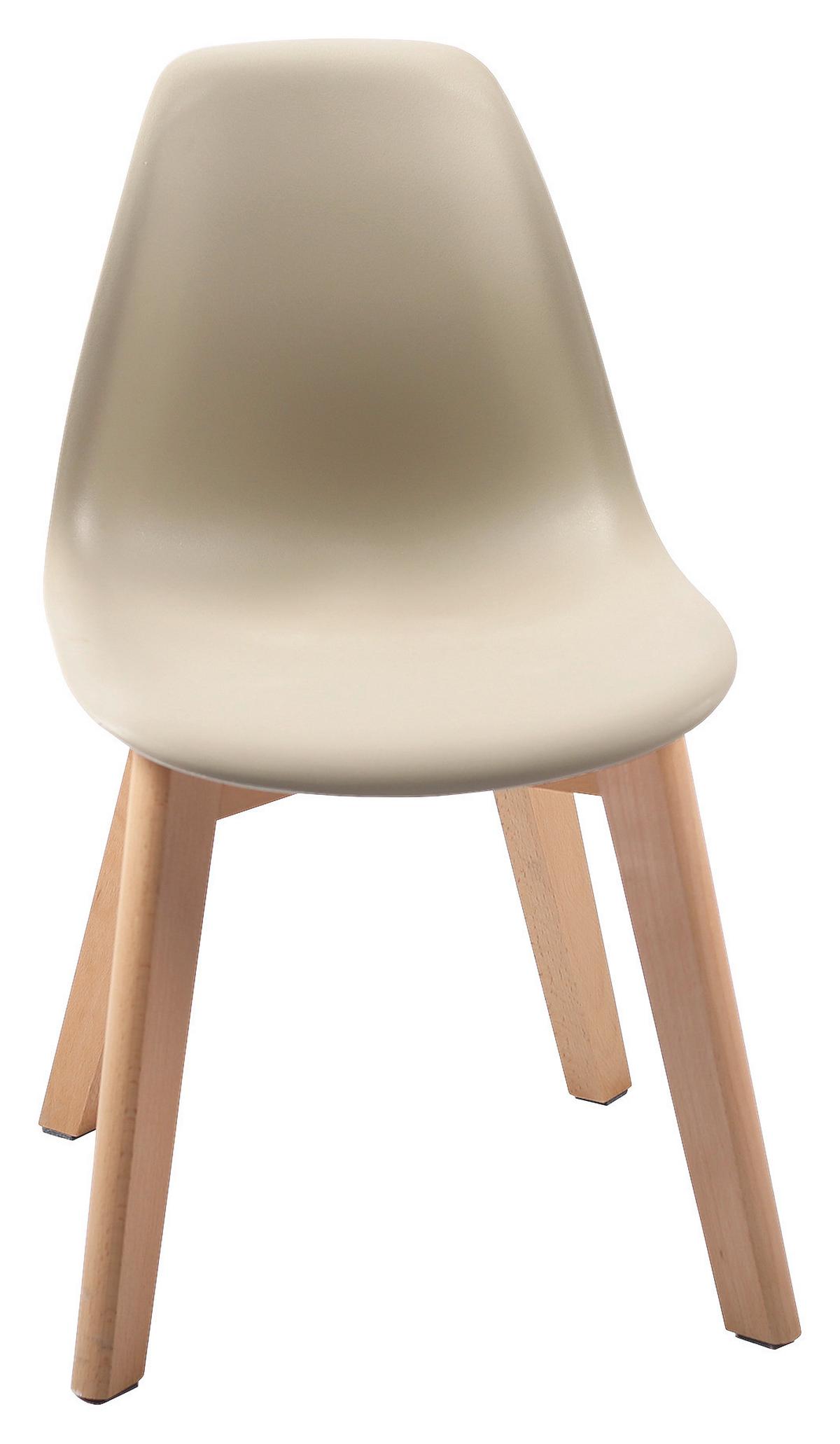 Dětská židle STEVE kašmírová - šampaňská, Moderní, dřevo/plast (32/57/32cm) - Based