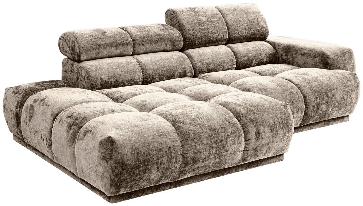 Ecksofa Chani Taupe, Schenkel: 150x239 cm - Taupe, MODERN, Textil (150/239cm) - MID.YOU