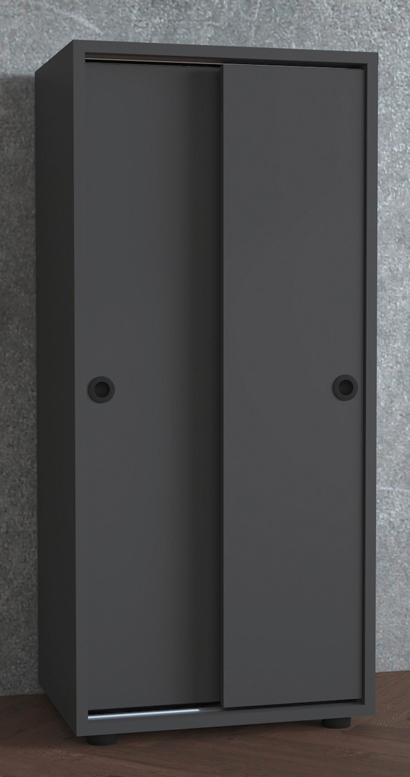 Aktenschrank Ulas Anthrazit Dekor B: 49 cm - Anthrazit, Design, Holzwerkstoff (49/109/38cm) - MID.YOU