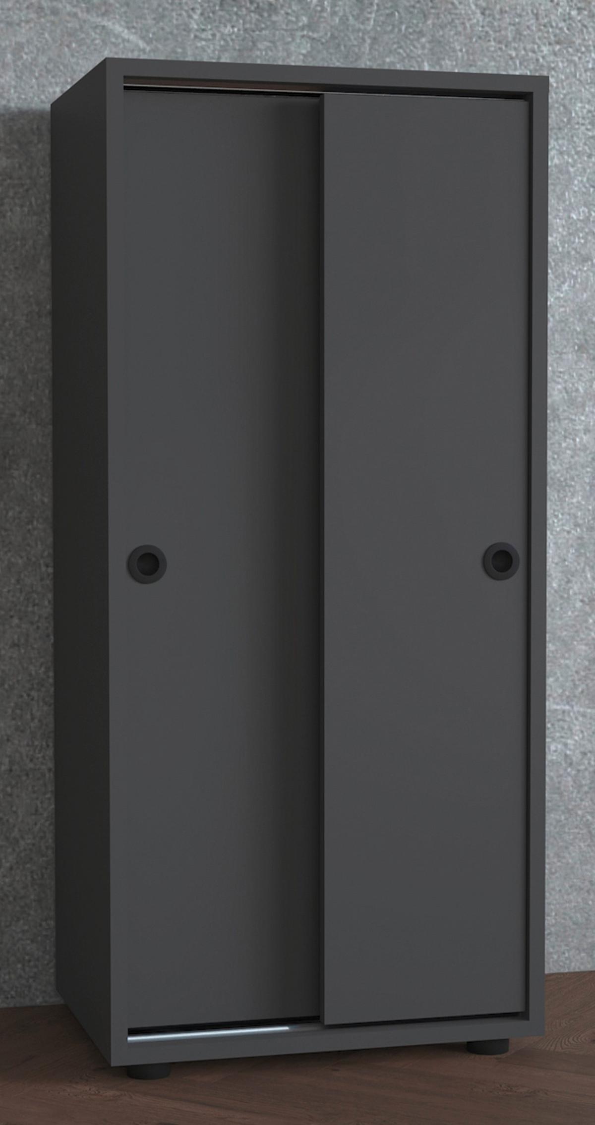 Aktenschrank Ulas Anthrazit Dekor B: 49 cm - Anthrazit, Design, Holzwerkstoff (49/109/38cm) - MID.YOU
