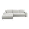 Ecksofa Adria Hellgrau S: 213x308 cm - Grauweiß, Trend, Textil (213/308cm) - Luca Bessoni