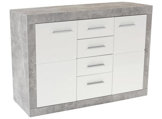 Komoda Sideboard Malta - sivá/biela, Moderný, kompozitné drevo (138/86/35cm) Komoda Sideboard Malta - sivá/biela, Moderný, kompozitné drevo (138/86/35cm)