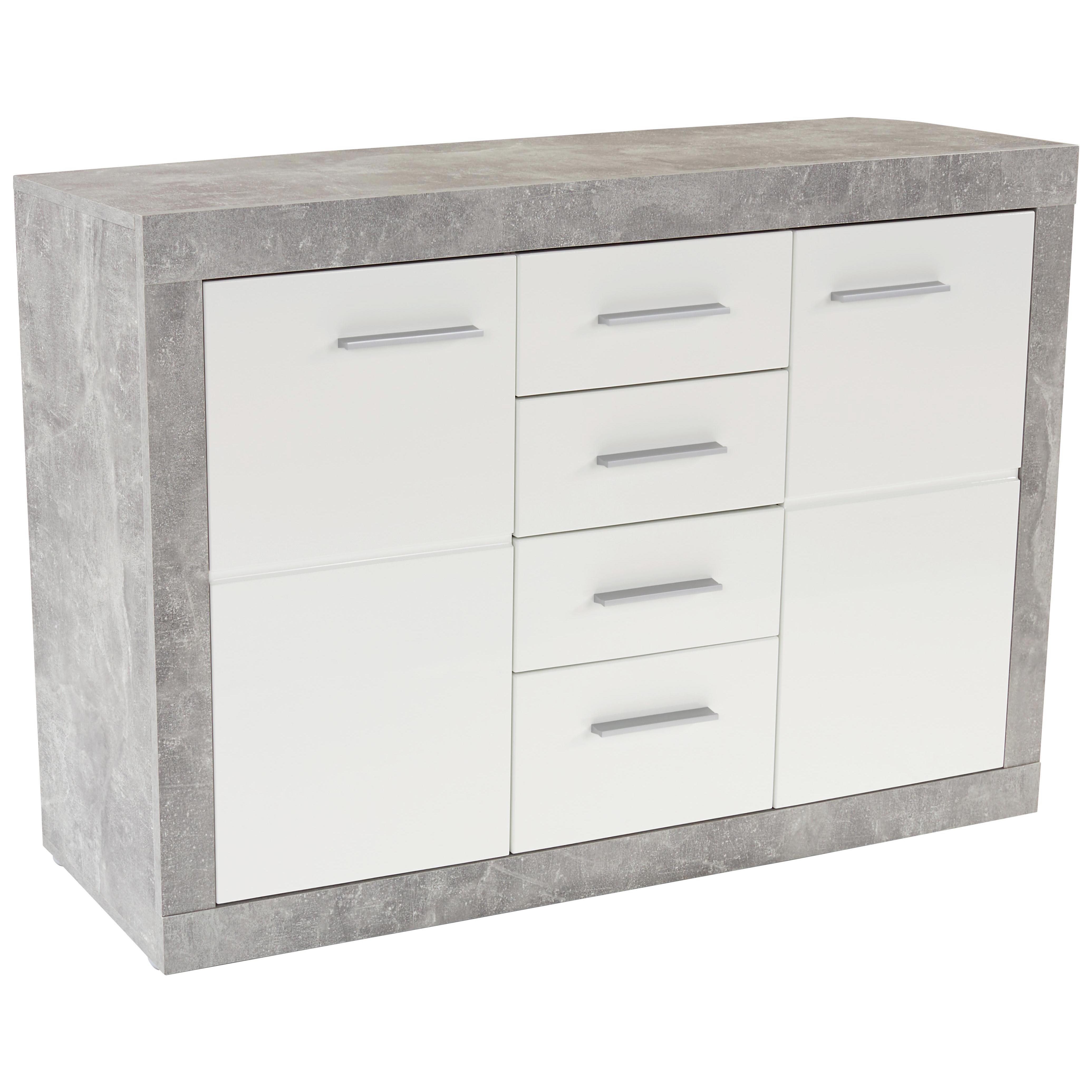 Sideboard Malta B138cm Betonoptik Hell/ Weiß online kaufen Möbelix