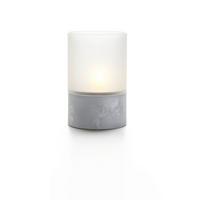 LED svíčka Malina, V: 12,5cm - šedá, Basics, sklo/keramika (8/12.5cm) - Modern Living