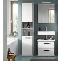 Badezimmer Kojak Schwarz/weiß K: 100 Cm - Weiß Hochglanz/Schwarz, MODERN, Holzwerkstoff (100cm) - MID.YOU